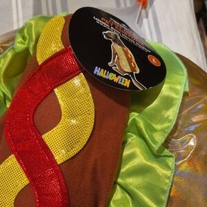 Hot Dog Costume for Pets - Brown and Red